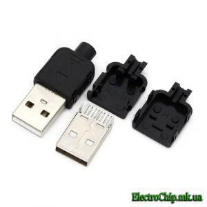 Штекер USB 2.0 (папа)