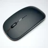 Бездротова Безшумна миша 2.4G + Bluetooth Вбудований акумулятор RGB підсвічування Black
