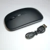 Бездротова Безшумна миша 2.4G + Bluetooth Вбудований акумулятор RGB підсвічування Black - Image 2