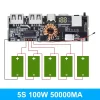 100W 5S Зарядний модуль Power Bank із цифровим LED індикатором. Плата повербанку 100w