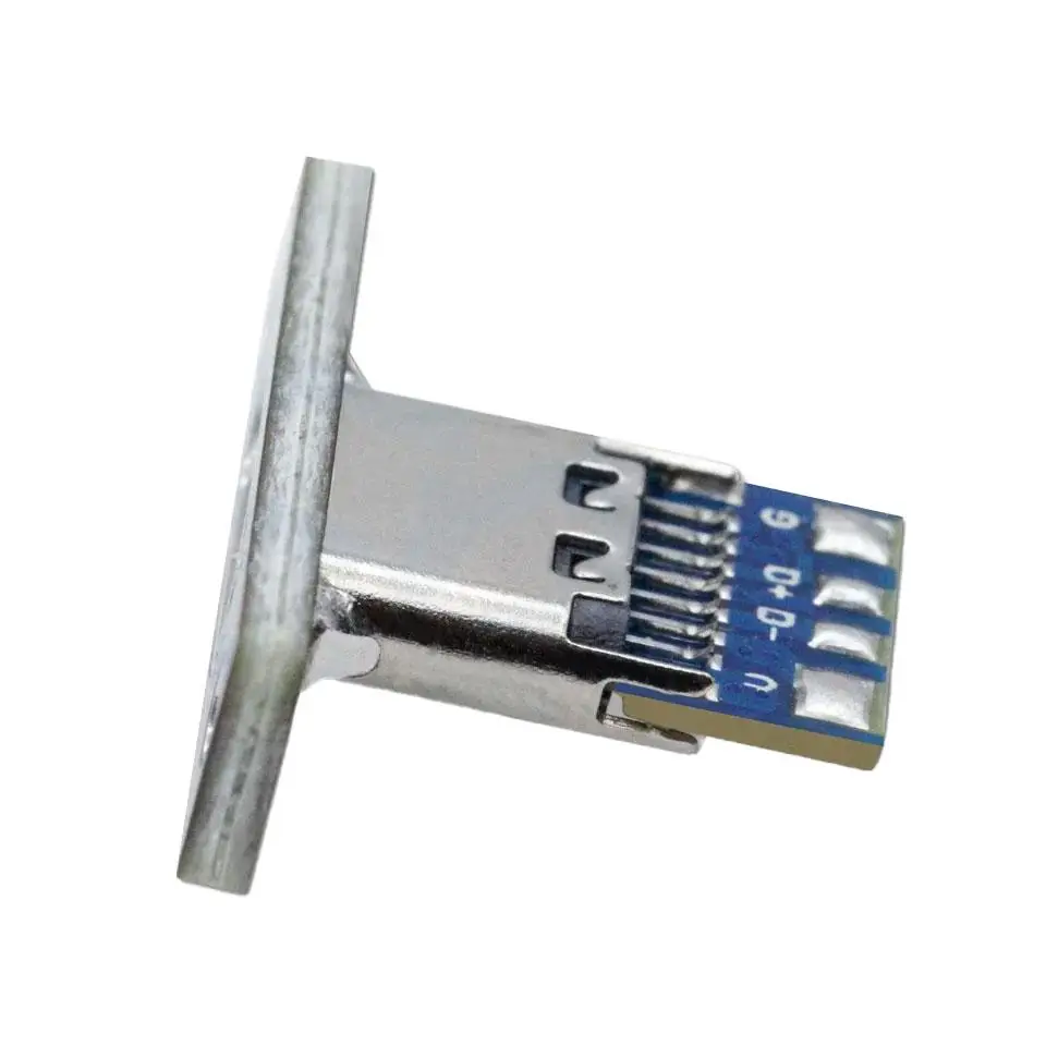 Врізний Роз'єм USB Type-C (Гніздо) на Платі-Адаптері для Панельного Монтажу - Зображення 3