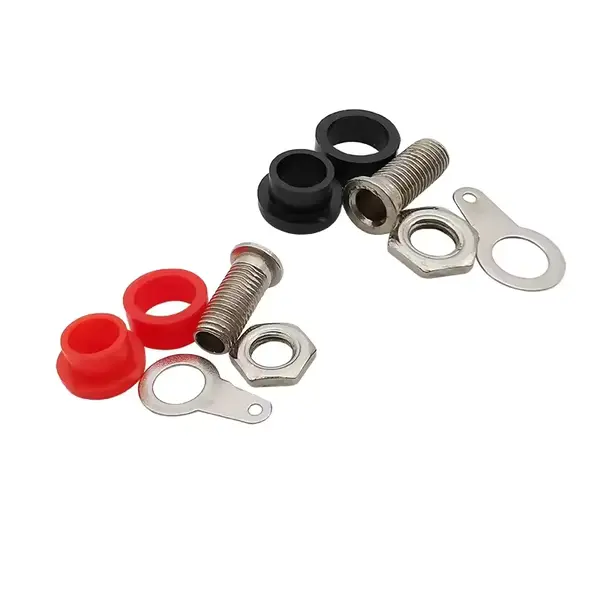 Гніздо + штекер "банан" 4мм червоний + чорний - Зображення 2