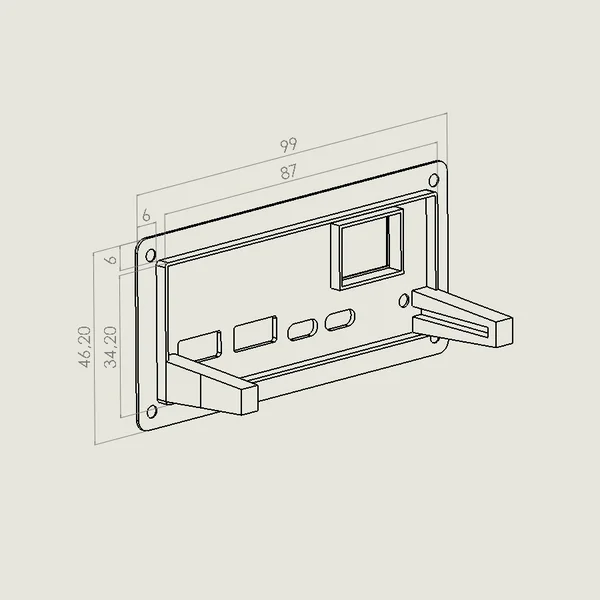 Лицьова панель (Faceplate) для Power Bank 100W (Плата MYZL-YD24-V2.3) - Зображення 10