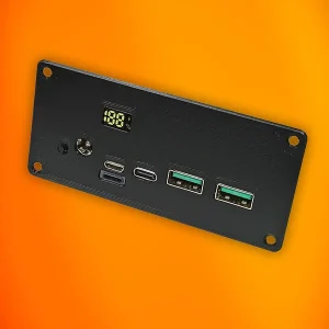 Лицьова панель для плати Power Bank 100W 3S 4S 5S (з гніздом DC)