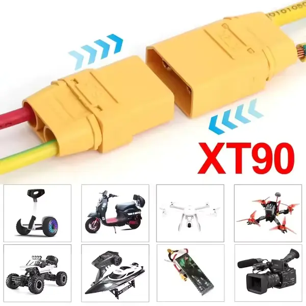 Роз'єми XT90 (пара: тато + мама) із захисними ковпачками - Зображення 4