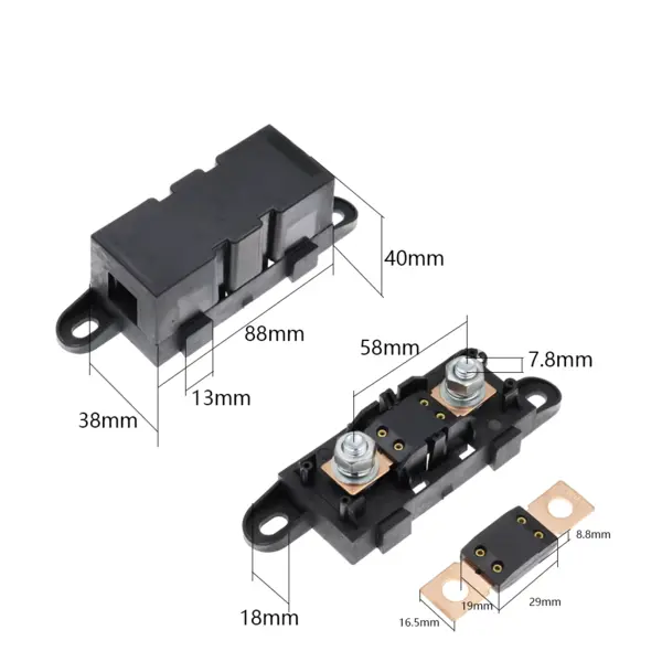 Держатель предохранителя ANL с медным предохранителем 350А — изображение 6