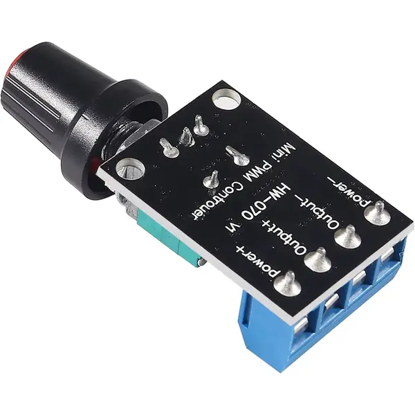 ШИМ-регулятор швидкості двигуна та діммер LED 10А (5–16В) — модель HW-070 - Зображення 2