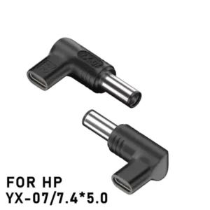 Кутовий перехідник USB Type-C — DC 7.4*5.0 мм для ноутбуків HP та Fujitsu (PD 100W)