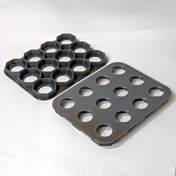 Холдеры для аккумуляторов 18650, 21700, 32650 сотовые (любая конфигурация до 8x8)