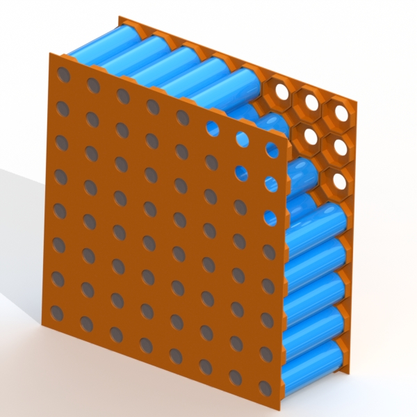 Холдеры для аккумуляторов 18650, 21700, 32650 сотовые (любая конфигурация до 8x8) — изображение 3