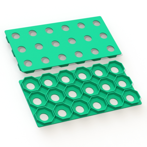 Холдеры для аккумуляторов 18650, 21700, 32650 сотовые (любая конфигурация до 8x8) — изображение 7