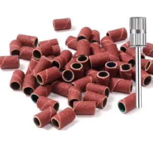 Набір шліфувальних насадок-барабанів (50 шт.) з металевим тримачем — Абразивні кільця #180